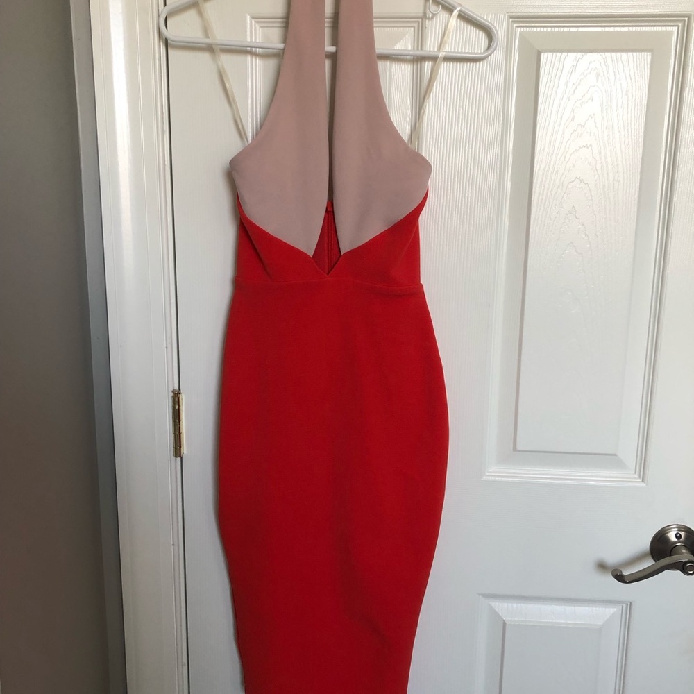NWT NOOKIE halter Bodycon midi Sz 6 / US 0